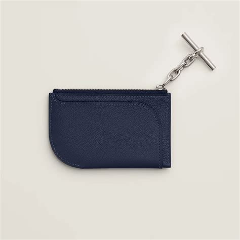 hermes city card holder|Hermes card holder with strap.